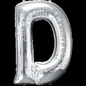 Silver Letter D Megaloon Foil Balloon ANA32952