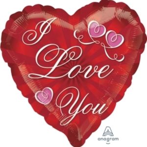 Radiating I Love You Heart Shape Foil Balloon ANA29881