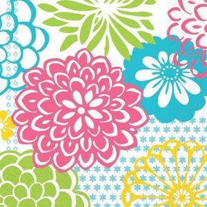 Floral Fireworks Luncheon Napkins AM517517