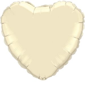 Pearl Ivory Heart Foil Q99347