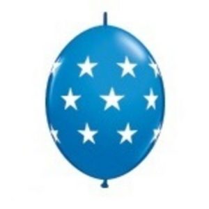 Dark Blue Big Stars Q-Link Balloons Q90556