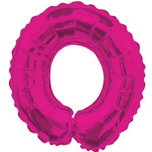 Letter O Magenta Foil Shape Balloon O14M