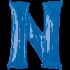 Blue Letter N Megaloon Foil Balloon ANA35427