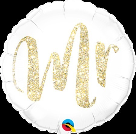 Mr Glitter Gold Foil Balloon Q57313