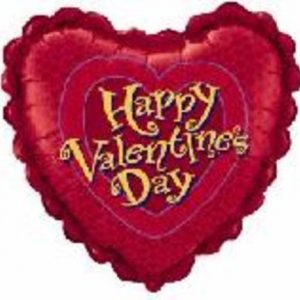 Happy Valentine's Day Heart 34 in (86cm) Foil Shape Balloon Q47868