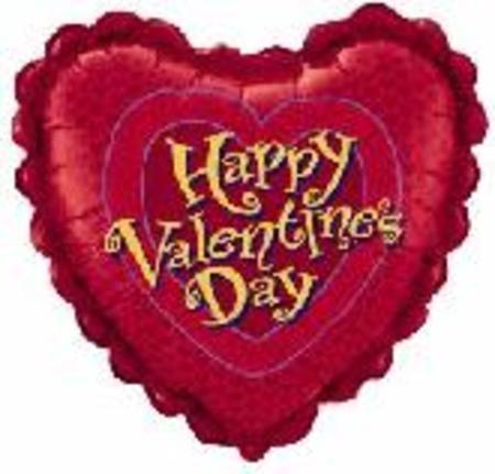 Happy Valentine's Day Heart 34 in (86cm) Foil Shape Balloon Q47868