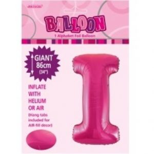 Pink Letter I Alphabet Foil Balloon M43138
