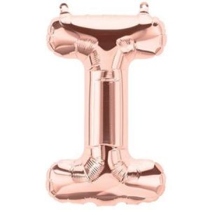 Rose Gold Letter I 16 inch (40 cm) Foil Balloon LET16I-RG