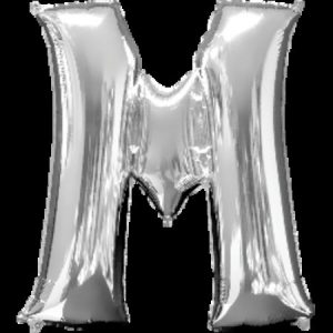 Silver Letter M Megaloon Foil Balloon ANA32971