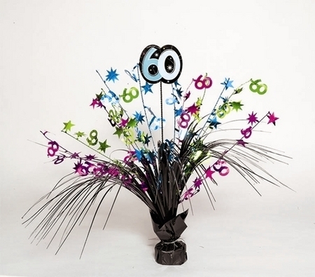 60th Birthday Tabletop Spray Decoration AM116536