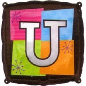 Letter U Foil Balloon ANA18005