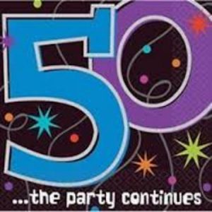 The Party Continues 50 Luncheon Napkin AM519796