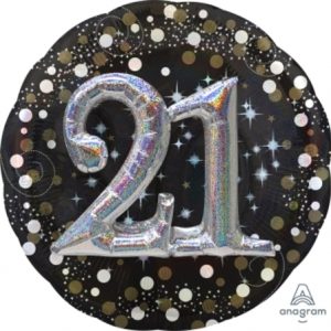Sparkling Birthday 21 Multi Balloon ANA34512