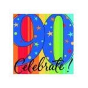 A Year To Celebrate 90 Beverage Napkin AM5097990