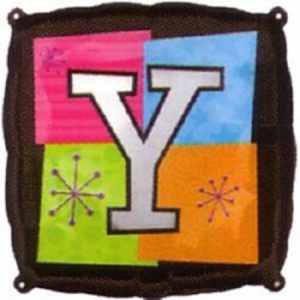Letter Y Foil Balloon ANA18009