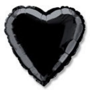 Black Heart Foil Balloon M52960