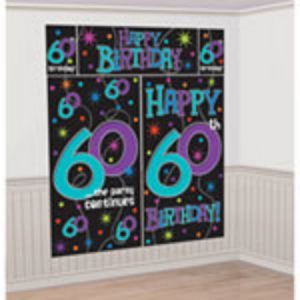 The Party Continues 60 Scene Setter Wall Decorating Kit AM670242
