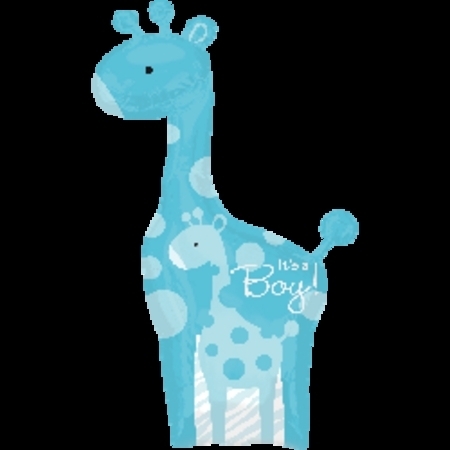 Safari Baby Boy Giraffe SuperShape Foil Ballloon ANA24583