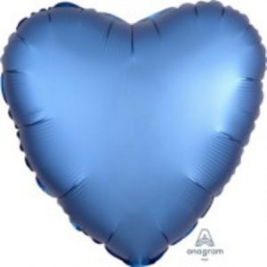 Heart Azure Foil Satin Balloon ANA36809