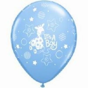It's A Boy Soft Giraffe Latex Balloon Q11762