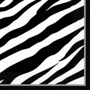 Zebra Luncheon ECO 6 count Napkins AM571332