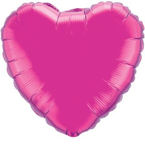 Magenta Heart Foil Q99335