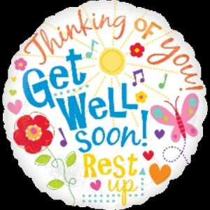 Get Well Messages Foil Balloon ANA22002