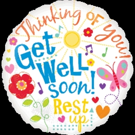 Get Well Messages Foil Balloon ANA22002