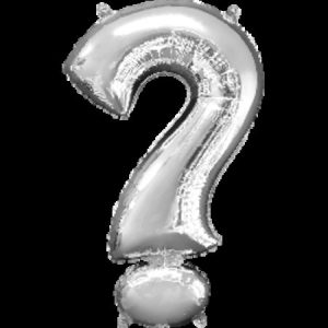 Question Mark Symbol Silver Supershape Foil Balloon ANA33009