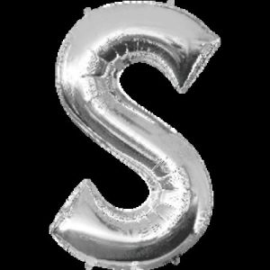Silver Letter S Megaloon Foil Balloon ANA32983