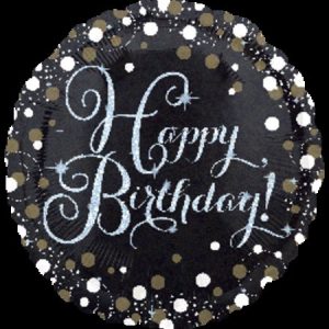 Sparkling Birthday Holographic Foil Balloon ANA34062