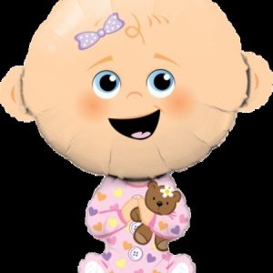 Baby Girl Foil Shape Balloon Q43362