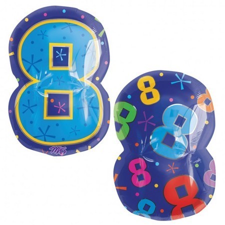 Numeral Eight Jr. Shape Foil Balloon ANA1267501