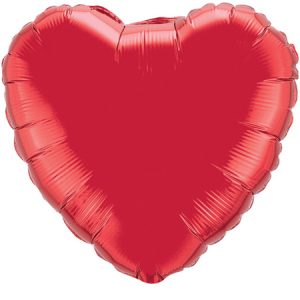 Ruby Red Heart Foil Q23769