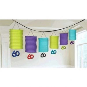 60th Birthday Paper Lantern Garland AM220057