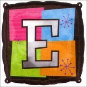 Letter E Foil Balloon ANA17990