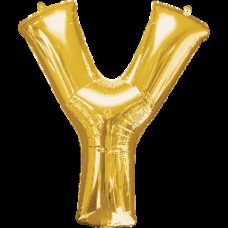 Gold Letter Y Megaloon Foil Balloon ANA32998