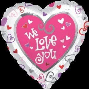 Simply Said We Love You Heart Shape Foil Balloon ANA08403
