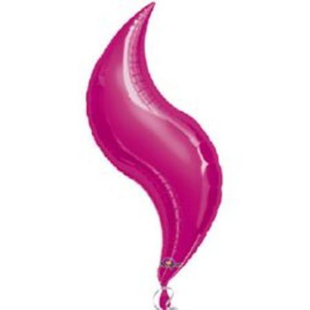 Fuchsia Curve 15 inch (38cm) Foil Balloon ANA1620099