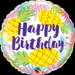 Birthday Pineapples Foil Balloon Q57268