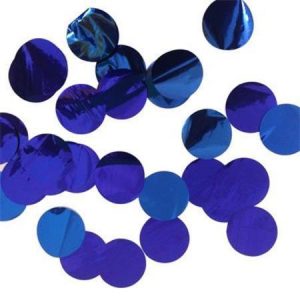 Confetti Metallic 3 cm Circles Blue CONB3