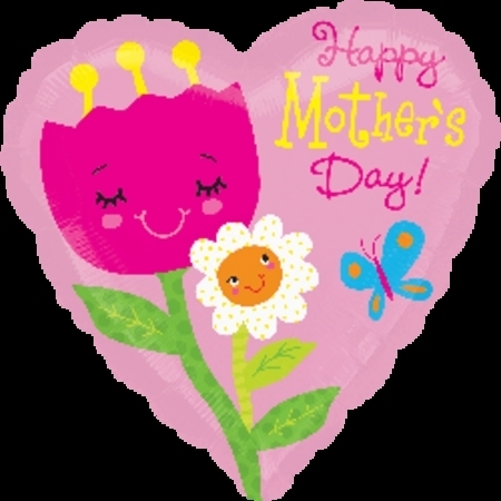 HMD Mom & Baby Flowers Foil Balloon ANA25960