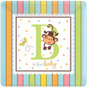 Fisher Price 7 inch (17.7cm) Square Plates AM743714