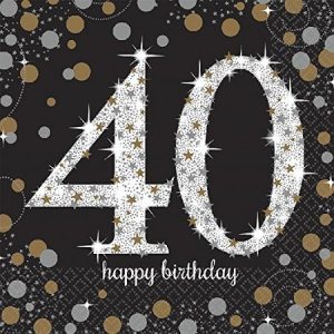 Sparkling Celebration 40 Luncheon Napkin AM511545
