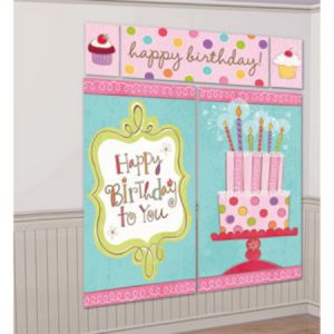 Sweet Stuff Happy Birthday To You Scene Setter Decorating Kit AM670592