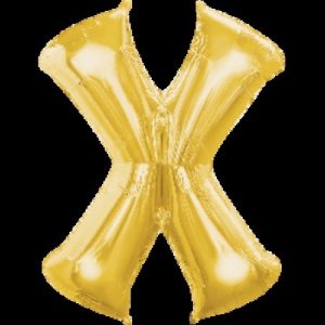 Gold Letter X Megaloon Foil Balloon ANA32996