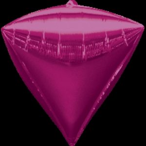 Diamondz Bright Pink Orbz Ultrashape Foil Balloon ANA28341