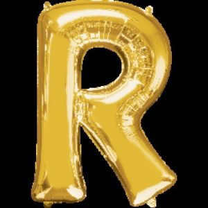 Gold Letter R Megaloon Foil Balloon ANA32982