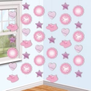 Pink Booties Christening String Decorations AM997296