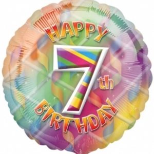 Happy 7th Birthday Circle Foil Balloon ANA25902